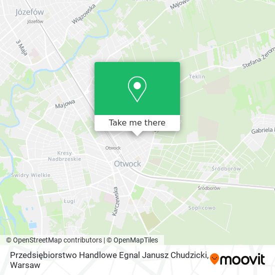 Przedsiębiorstwo Handlowe Egnal Janusz Chudzicki map