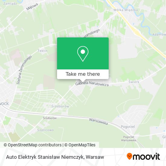 Auto Elektryk Stanisław Niemczyk map