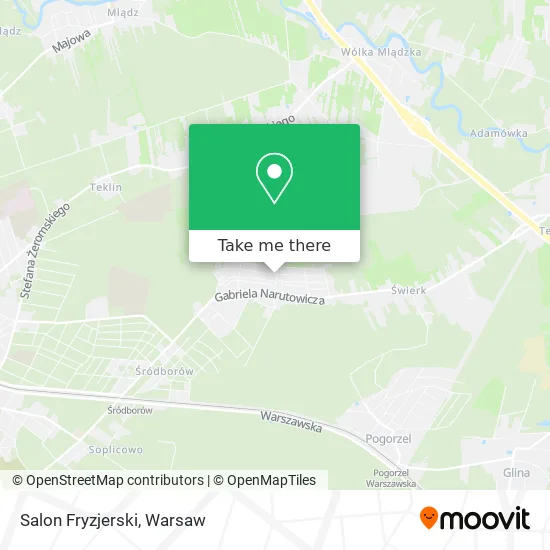 Карта Salon Fryzjerski
