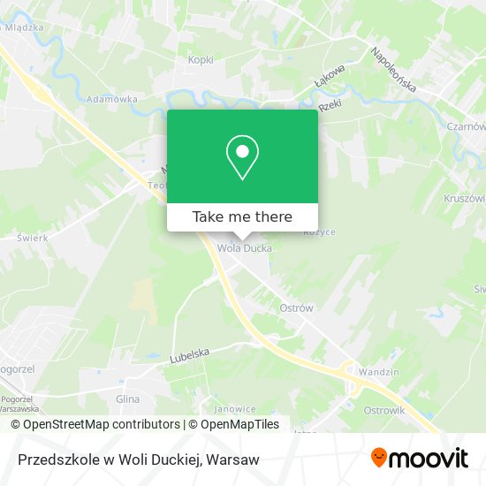 Przedszkole w Woli Duckiej map