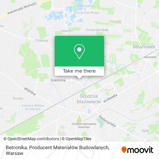 Betronika. Producent Materiałów Budowlanych map