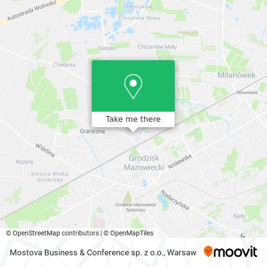 Mostova Business & Conference sp. z o.o. map