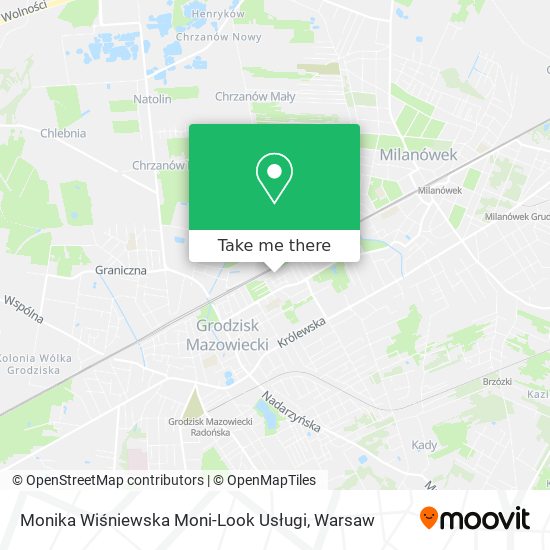 Monika Wiśniewska Moni-Look Usługi map