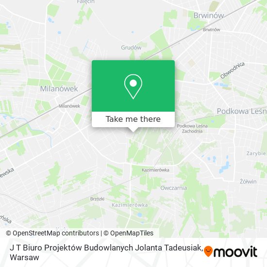 J T Biuro Projektów Budowlanych Jolanta Tadeusiak map