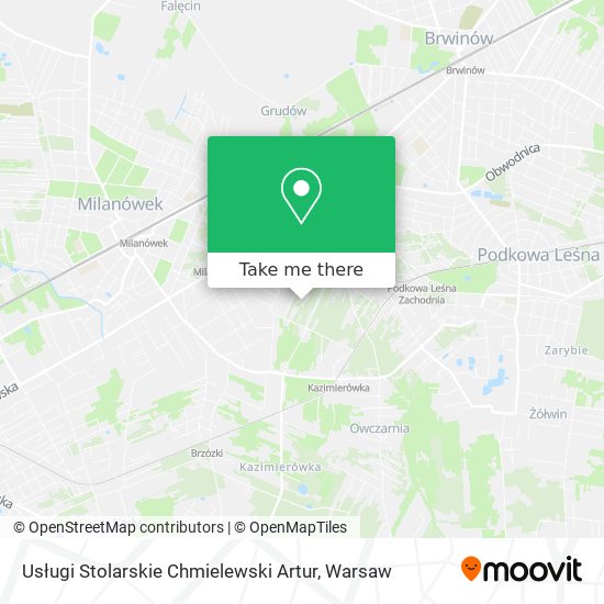 Usługi Stolarskie Chmielewski Artur map