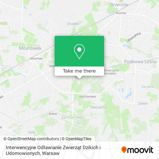 Interwencyjne Odławianie Zwierząt Dzikich i Udomowionych map