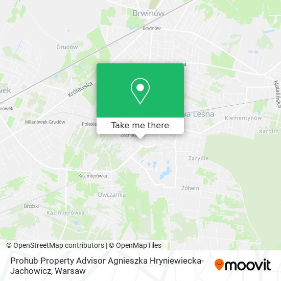 Prohub Property Advisor Agnieszka Hryniewiecka-Jachowicz map