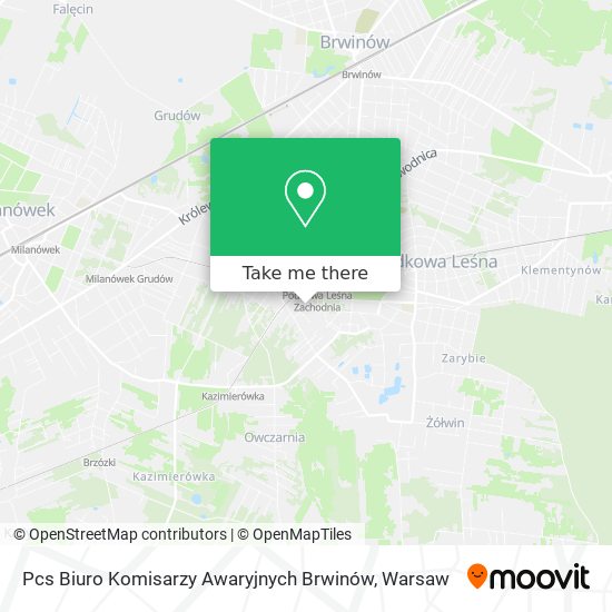 Pcs Biuro Komisarzy Awaryjnych Brwinów map