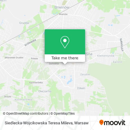 Siedlecka-Wójcikowska Teresa Mileva map