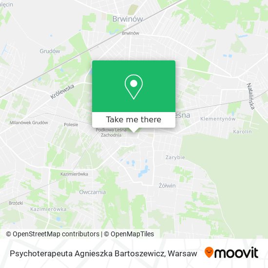 Psychoterapeuta Agnieszka Bartoszewicz map