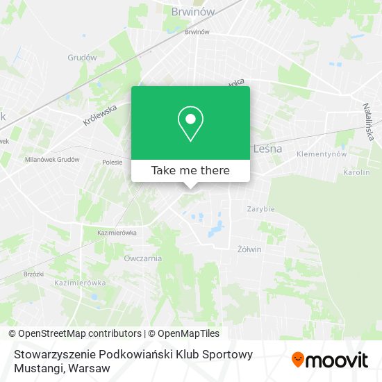 Stowarzyszenie Podkowiański Klub Sportowy Mustangi map