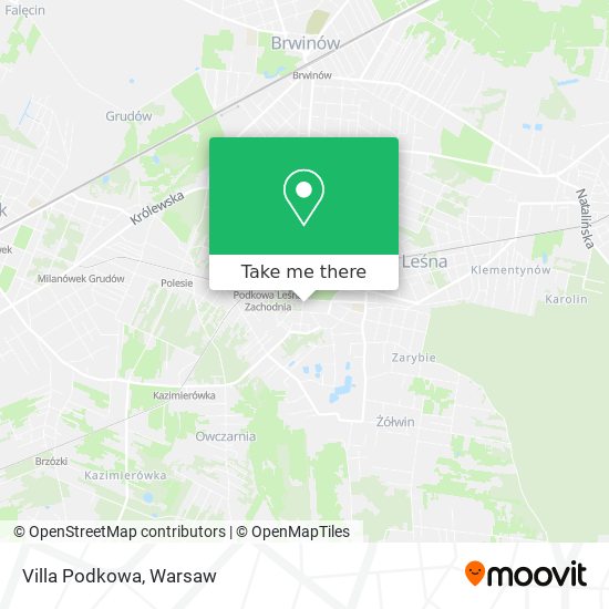 Villa Podkowa map