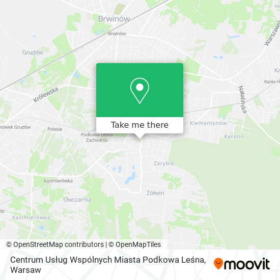 Centrum Usług Wspólnych Miasta Podkowa Leśna map