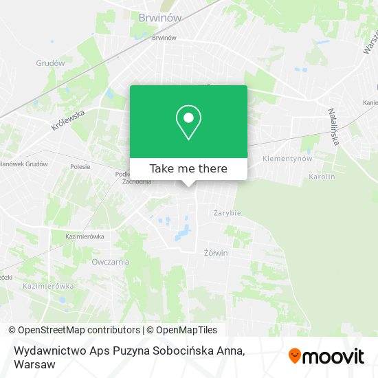 Wydawnictwo Aps Puzyna Sobocińska Anna map