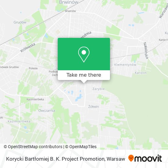 Korycki Bartłomiej B. K. Project Promotion map