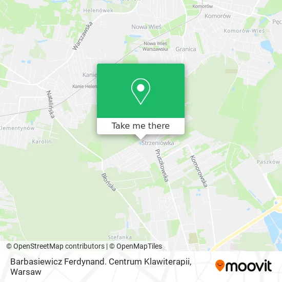 Карта Barbasiewicz Ferdynand. Centrum Klawiterapii