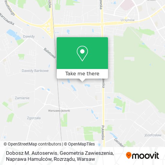 Dobosz M. Autoserwis. Geometria Zawieszenia, Naprawa Hamulców, Rozrządu map