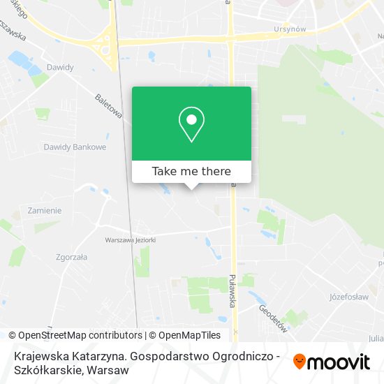 Krajewska Katarzyna. Gospodarstwo Ogrodniczo - Szkółkarskie map