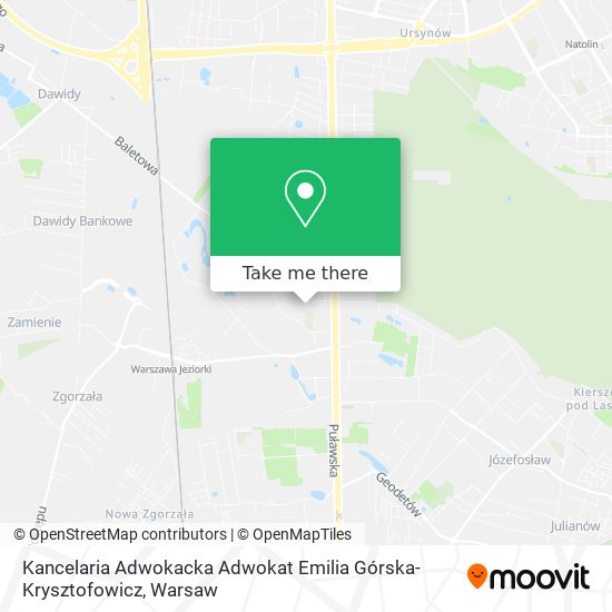 Kancelaria Adwokacka Adwokat Emilia Górska- Krysztofowicz map