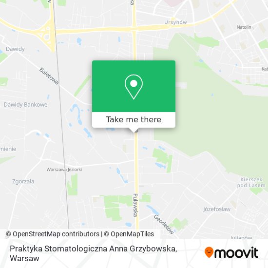 Praktyka Stomatologiczna Anna Grzybowska map