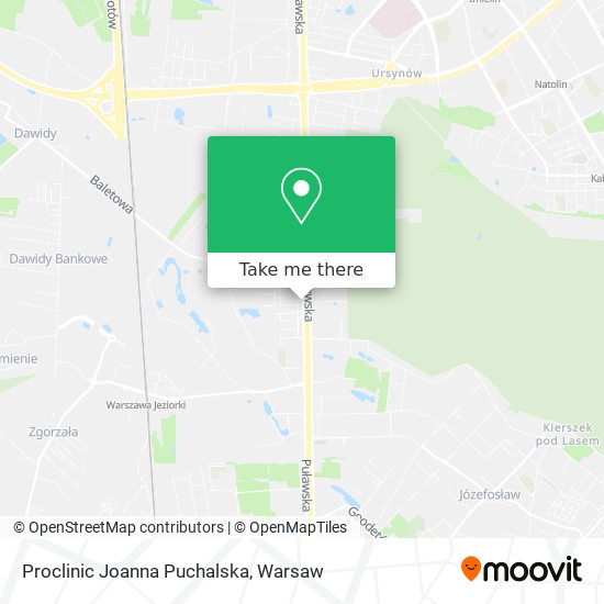 Proclinic Joanna Puchalska map