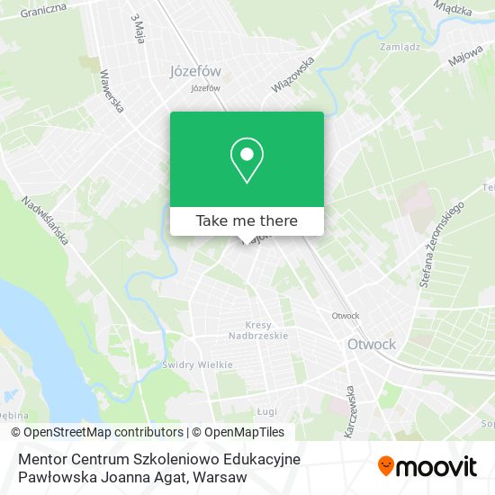 Mentor Centrum Szkoleniowo Edukacyjne Pawłowska Joanna Agat map