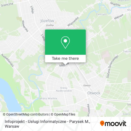 Infoprojekt - Usługi Informatyczne - Parysek M. map