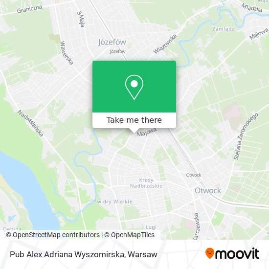 Pub Alex Adriana Wyszomirska map