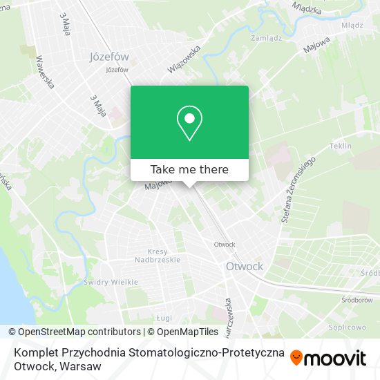 Карта Komplet Przychodnia Stomatologiczno-Protetyczna Otwock