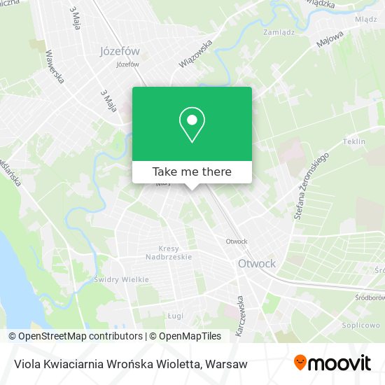 Viola Kwiaciarnia Wrońska Wioletta map