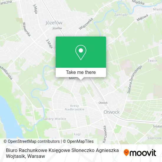 Biuro Rachunkowe Księgowe Słoneczko Agnieszka Wojtasik map