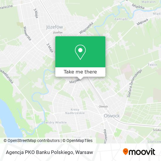 Agencja PKO Banku Polskiego map