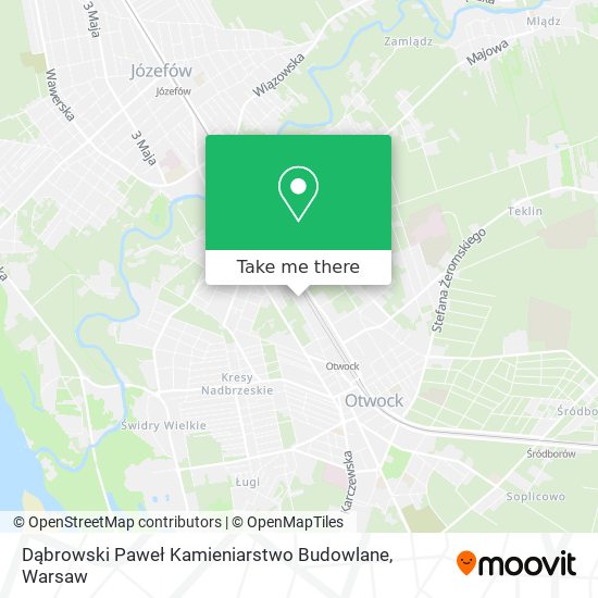 Dąbrowski Paweł Kamieniarstwo Budowlane map