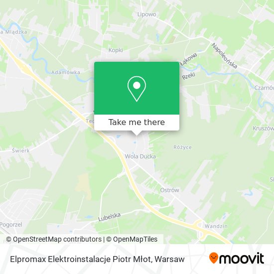 Elpromax Elektroinstalacje Piotr Młot map