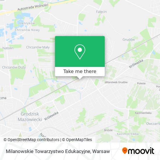 Milanowskie Towarzystwo Edukacyjne map