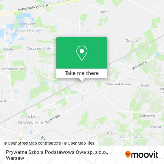 Prywatna Szkoła Podstawowa Owa sp. z o.o. map