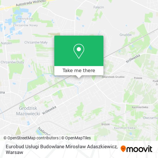Eurobud Usługi Budowlane Mirosław Adaszkiewicz map