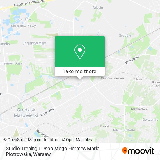 Studio Treningu Osobistego Hermes Maria Piotrowska map