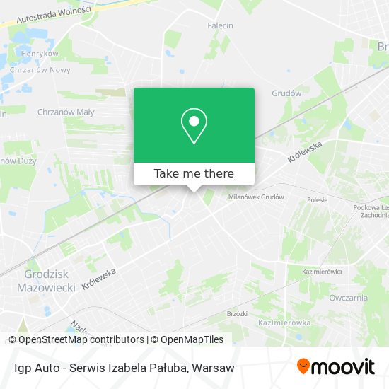 Igp Auto - Serwis Izabela Pałuba map