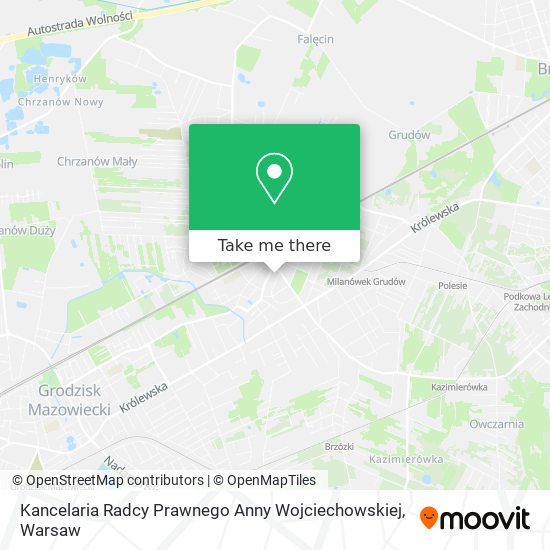 Kancelaria Radcy Prawnego Anny Wojciechowskiej map