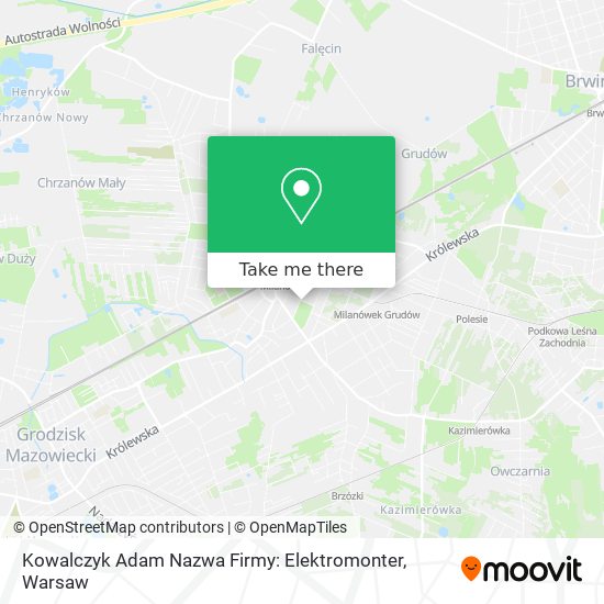 Kowalczyk Adam Nazwa Firmy: Elektromonter map