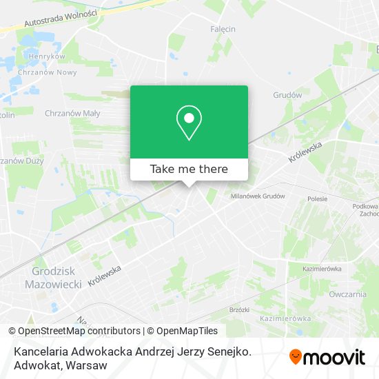 Kancelaria Adwokacka Andrzej Jerzy Senejko. Adwokat map