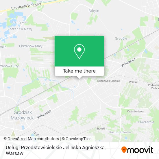 Usługi Przedstawicielskie Jelińska Agnieszka map