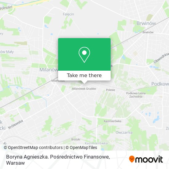 Boryna Agnieszka. Pośrednictwo Finansowe map