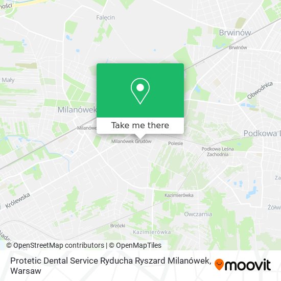 Карта Protetic Dental Service Ryducha Ryszard Milanówek