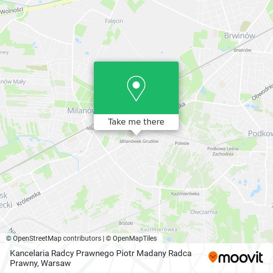 Kancelaria Radcy Prawnego Piotr Madany Radca Prawny map