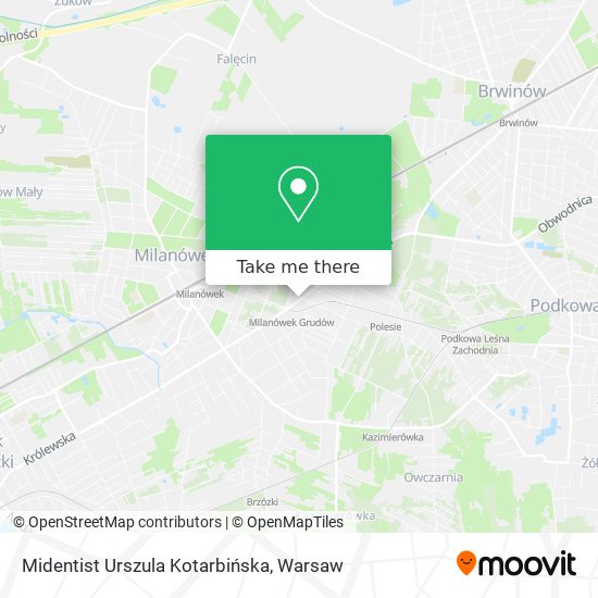 Midentist Urszula Kotarbińska map