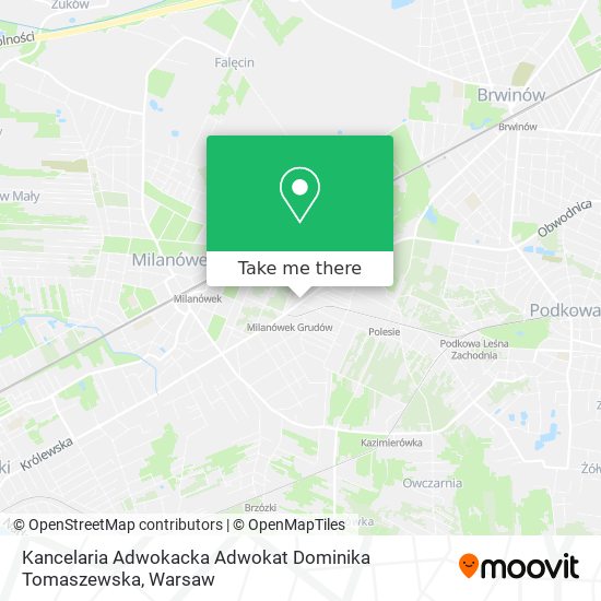 Kancelaria Adwokacka Adwokat Dominika Tomaszewska map