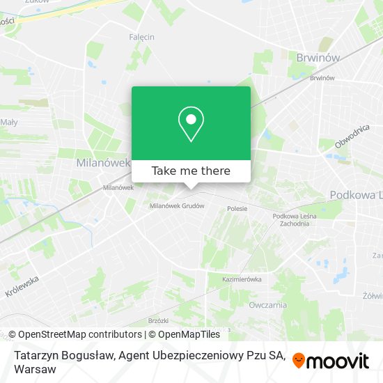 Tatarzyn Bogusław, Agent Ubezpieczeniowy Pzu SA map