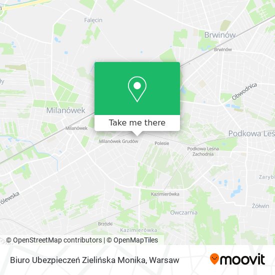 Biuro Ubezpieczeń Zielińska Monika map